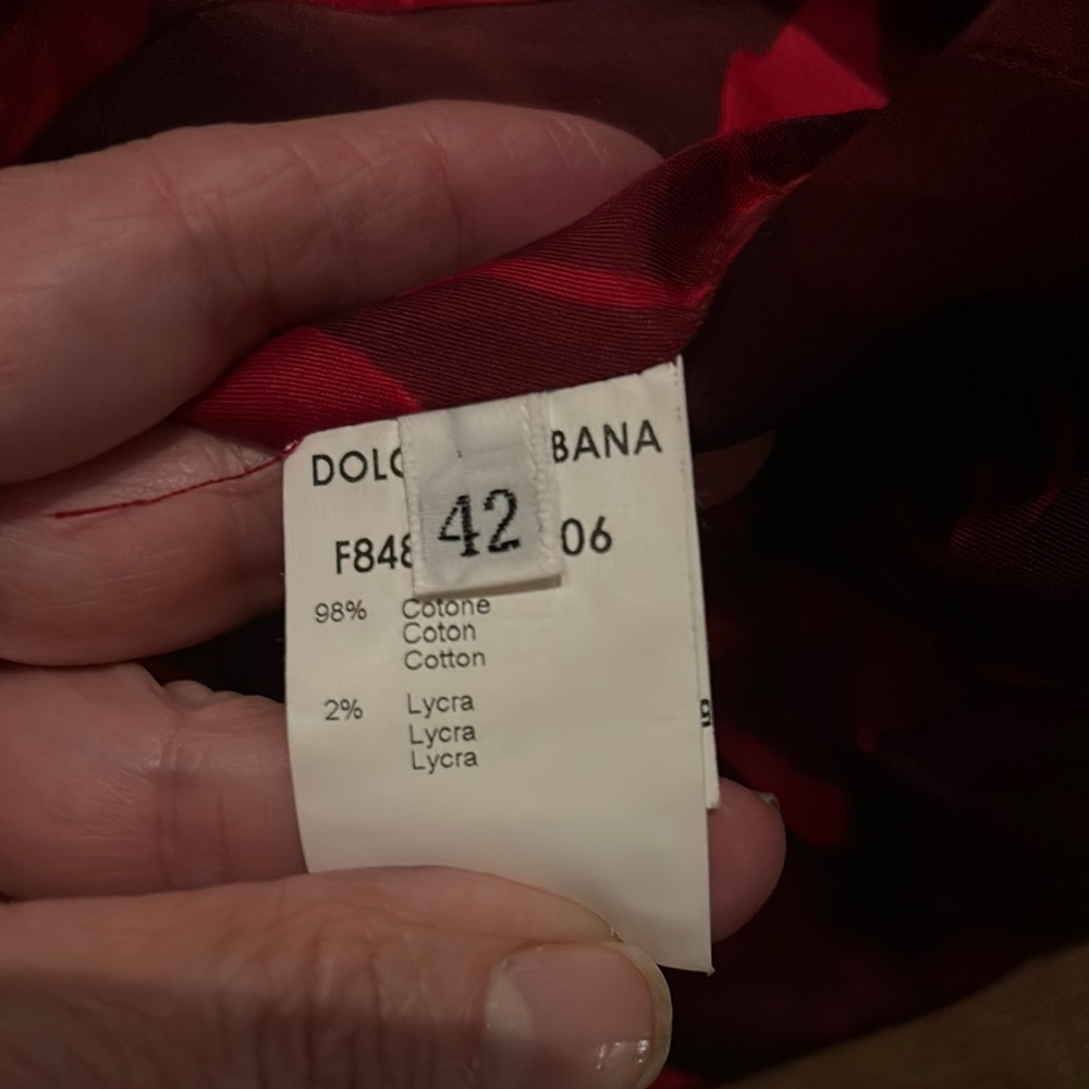 Dolce & Gabbana Brown Blazer with Red Lining - Picture 11 of 16